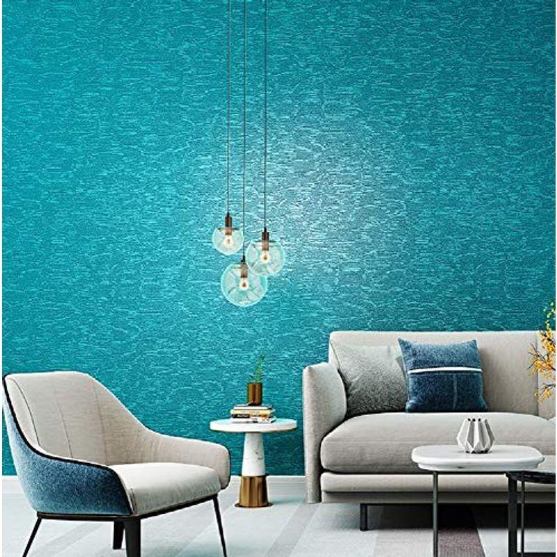 3本セット 光沢 エメラルドグリーン 壁紙 53cm 10m Diy 補修 のりなし 北欧 かわいい