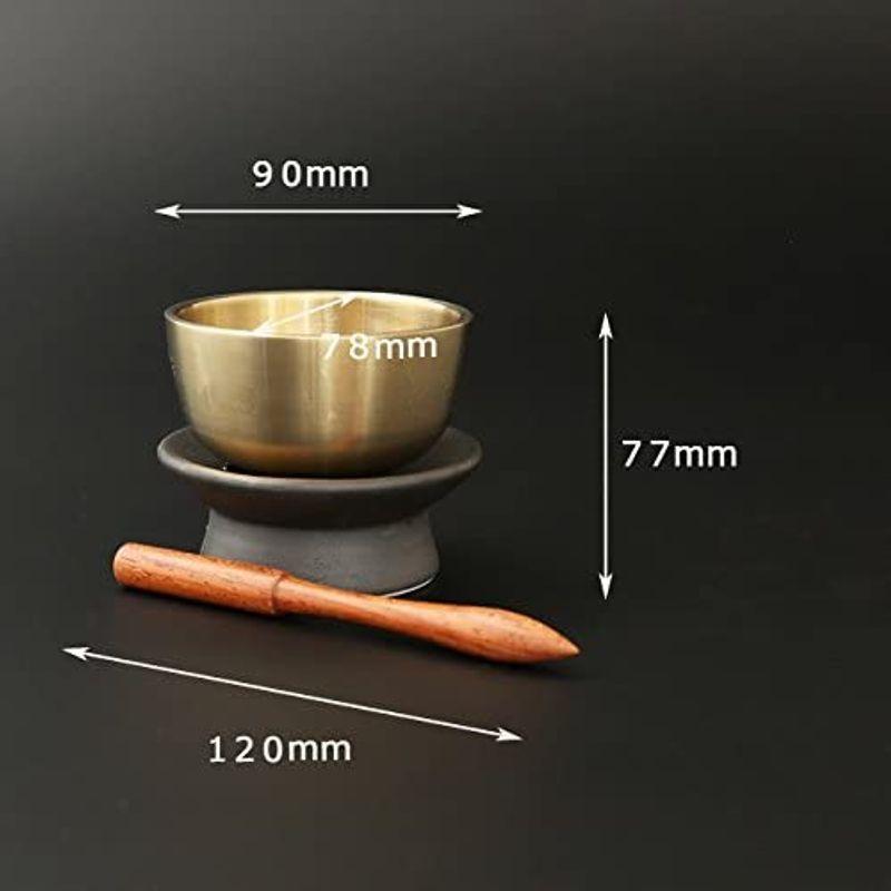 京仏壇はやし モダン仏具セット 朝顔 5具足 & おりん (大) (日本製)(セット品 京仏壇はやしクロス)