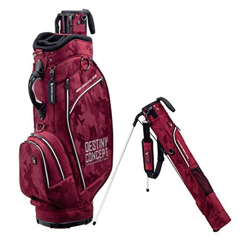ディスティニーコンセプトDESTINY CONCEPT デュアル キャディバッグ DC303CB-DUAL セルフスタンドクラブケース 内蔵