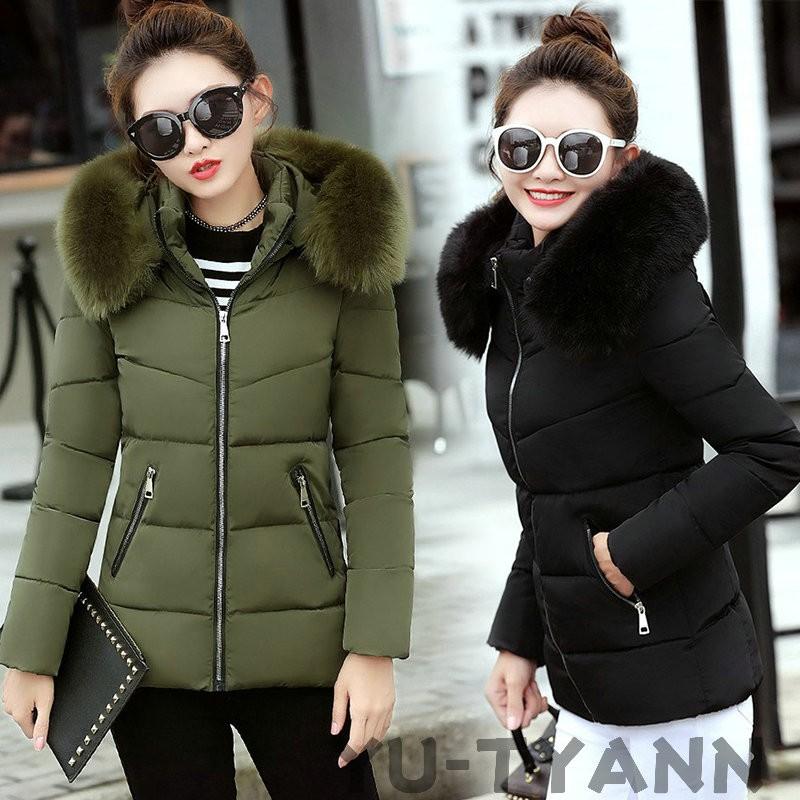 ダウンジャケット レディース ダウンコート レディース フード付き 中綿 フィクファー アウター 大きいサイズ 暖かい 防風防寒 冬服 冬物 1811cs099 ユーちゃん 通販 Yahoo ショッピング
