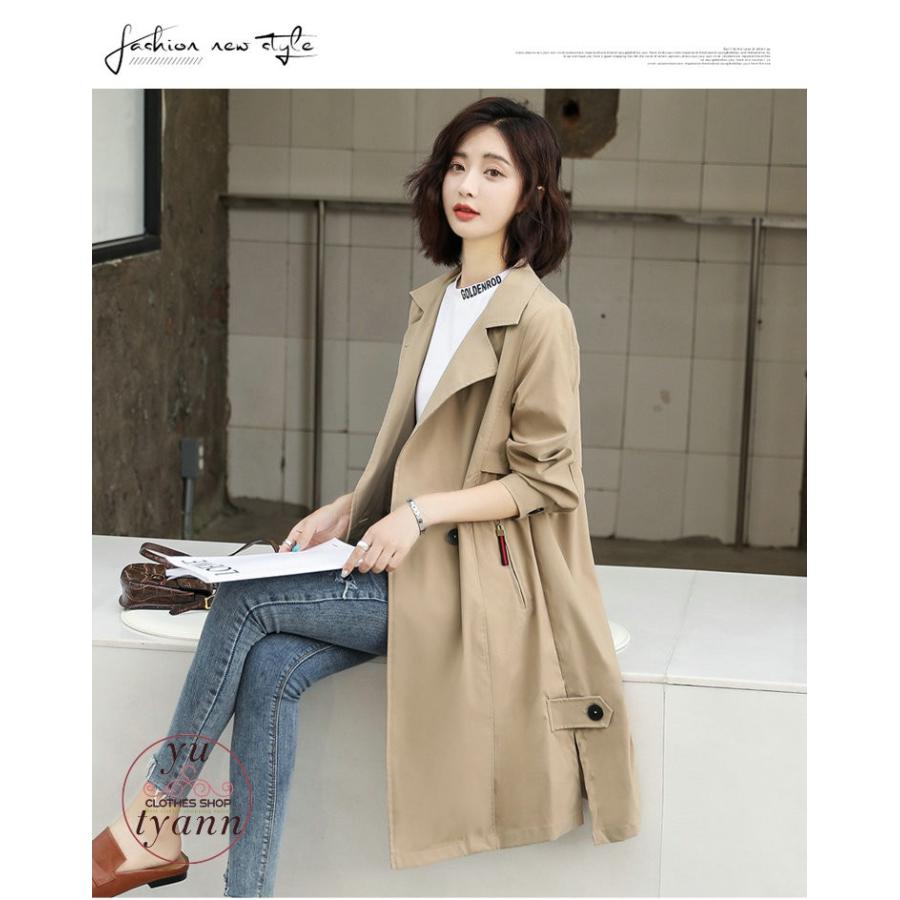 トレンチコート スプリングコート コート レディース バックル ジャケット ロング丈 アウター 無地 秋冬 プリーツ 代 30代 40代 C11 Coat011 ユーちゃん 通販 Yahoo ショッピング