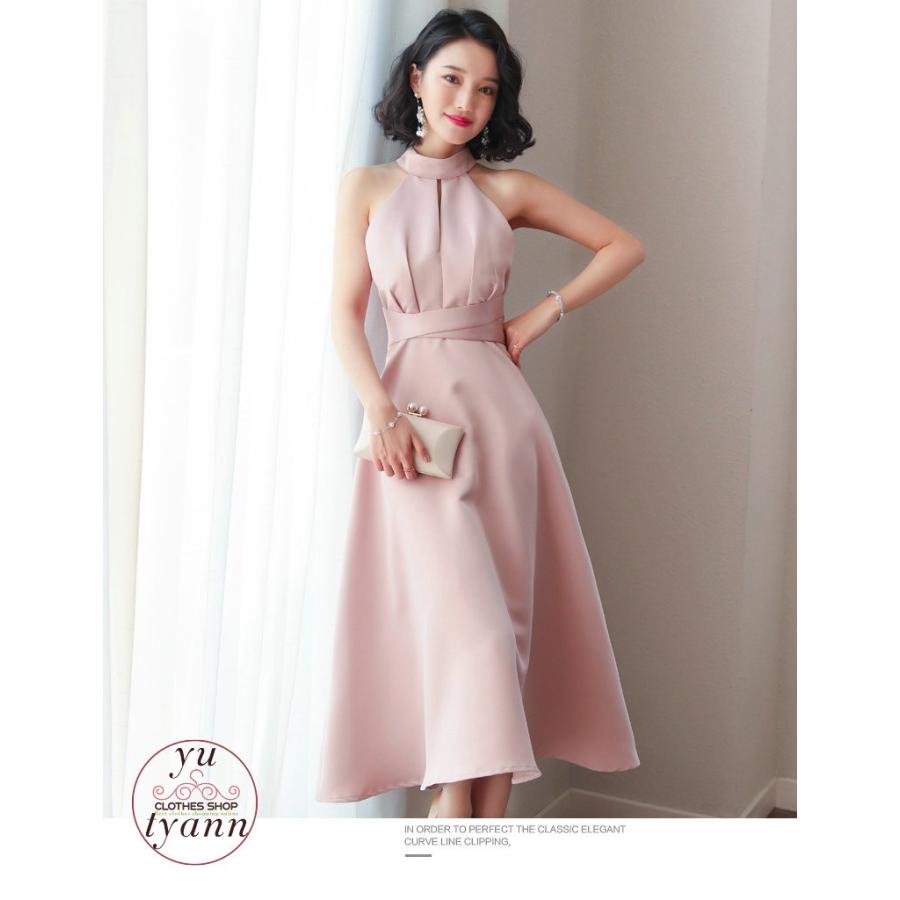 パーティードレス レディース 結婚式 大きいサイズ 膝丈 ハングネック ウエディングドレス 発表会 普段着 ワンピース フォーマル 大人 上品 30代 40代 50代 C11 Dress015 ユーちゃん 通販 Yahoo ショッピング