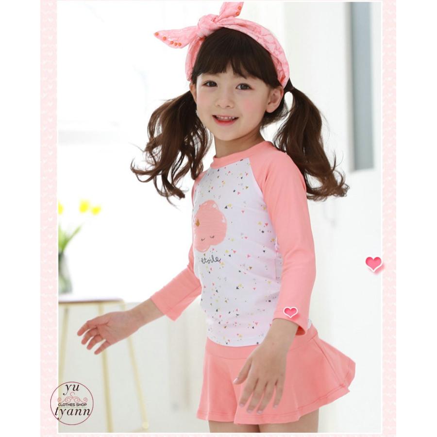 子供 水着 ジュニア キッズ 可愛い 女の子 3点セット スカート スイムキャップ付き セパレート ビキニ 90 100 110 1 130 140 長袖 紫外線対策 子供用 女児 C11 Kids128 ユーちゃん 通販 Yahoo ショッピング