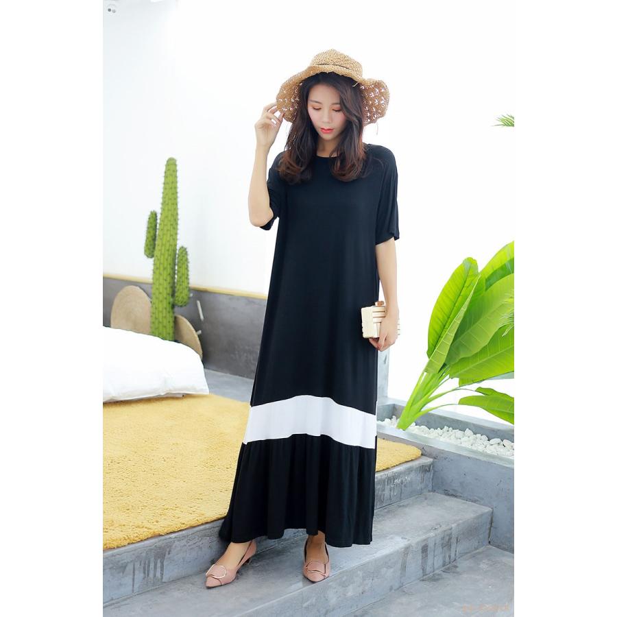 裏切り者 義務 定期的な 黒 ワンピース シンプル 半袖 Joypalshop Jp