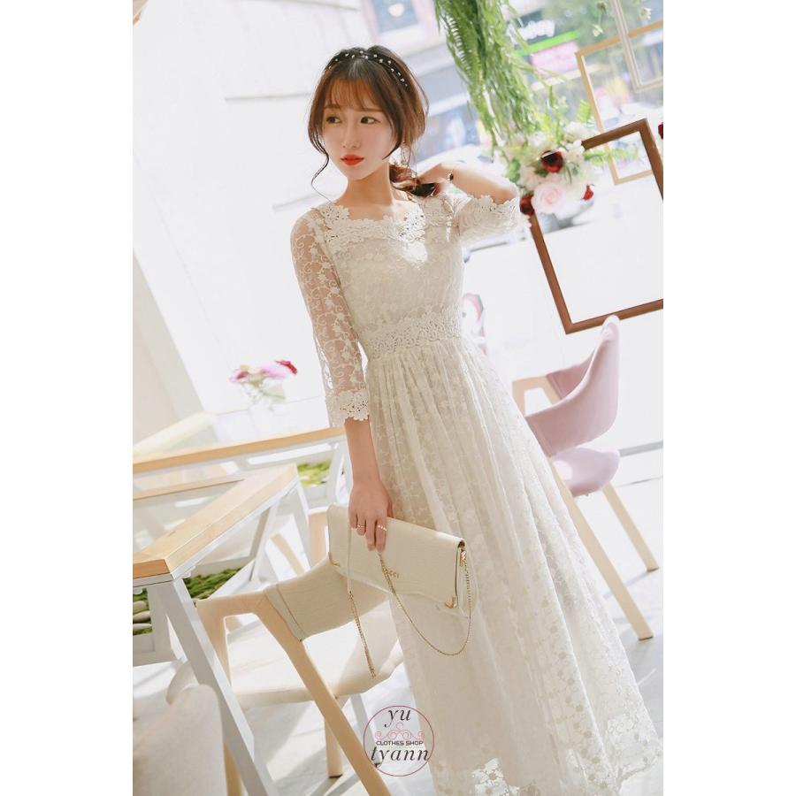 ドレス 二次会 総レースワンピース レディース 二次会 ウェディングドレス パーティードレス ロングドレス ロングワンピース 演奏会 エンパイア 結婚式 C11 Onepiese063 ユーちゃん 通販 Yahoo ショッピング