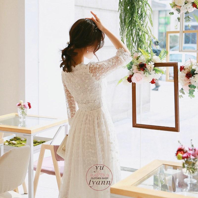 ドレス 二次会 総レースワンピース レディース 二次会 ウェディングドレス パーティードレス ロングドレス ロングワンピース 演奏会 エンパイア 結婚式 C11 Onepiese063 ユーちゃん 通販 Yahoo ショッピング