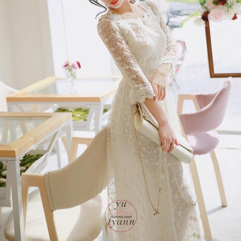 ドレス 二次会 総レースワンピース レディース 二次会 ウェディングドレス パーティードレス ロングドレス ロングワンピース 演奏会 エンパイア 結婚式 C11 Onepiese063 ユーちゃん 通販 Yahoo ショッピング