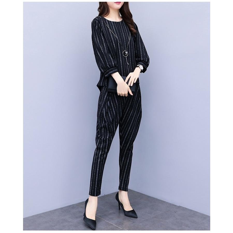 卒業式スーツ パンツセット 2点セット 春 レディース ママ 30代 ストライプ柄 長袖 フォーマル セレモニースーツ 結婚式 Ol 上品 スリム おしゃれ C5 Suit02 ユーちゃん 通販 Yahoo ショッピング