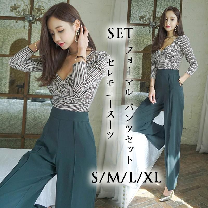 パンツセット 卒業式スーツ 春 レディース ママ 30代 Vネック セレモニースーツ フォーマル ワイドパンツ 2点セット 長袖 結婚式 Ol 上品 スリム C5 Suit12 ユーちゃん 通販 Yahoo ショッピング