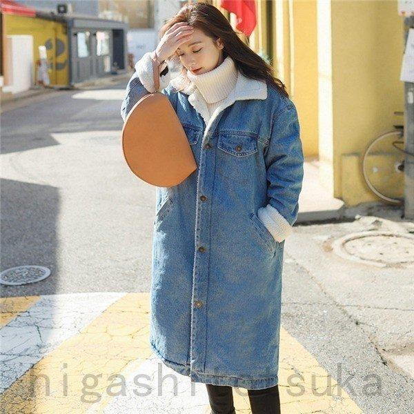 即納 大特価 レディース Gジャン デニムコート 爆売中 デニムジャケット ロング丈 暖かい 裏起毛 冬 裏ボア ジージャン Gジャン デニム 商品到着後 レビューをもらう 書かない Avia Russia Com