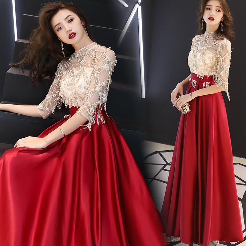 ロング丈ワンピース お呼ばれ レディース 結婚式 ドレス パーティードレス スパンコール 謝恩会 発表会 演奏会 ファッション ステージ ママ 30代 Yu02cq60 ユーちゃん 通販 Yahoo ショッピング