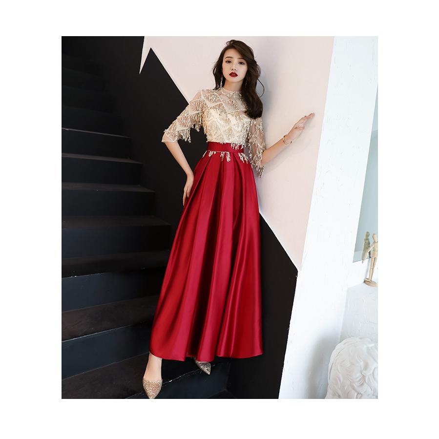 ロング丈ワンピース お呼ばれ レディース 結婚式 ドレス パーティードレス スパンコール 謝恩会 発表会 演奏会 ファッション ステージ ママ 30代 Yu02cq60 ユーちゃん 通販 Yahoo ショッピング