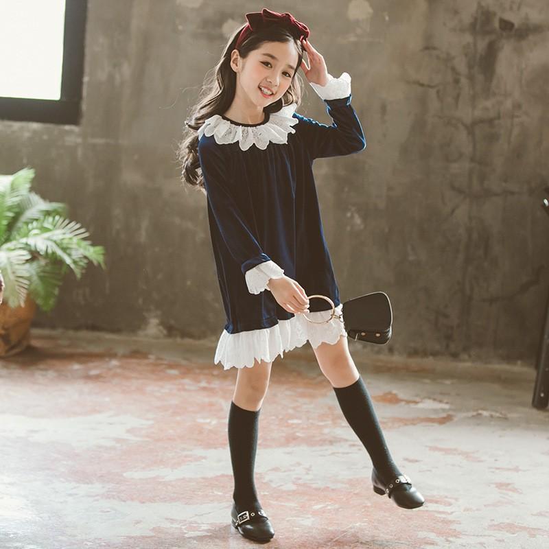 韓国子供服 春 ワンピース キッズ 卒業式 子供 女の子 フォーマル セレモニー 膝丈ワンピース 入学式 春 長袖 110 1 130 140 150 160 Yu02cq77 ユーちゃん 通販 Yahoo ショッピング