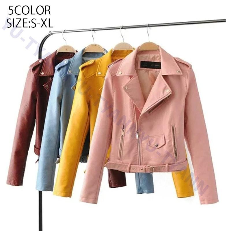 レザージャケット ライダースジャケット 革ジャン Pu革 バイクジャケット バイクウェア 防寒 レディース ジャンパー ジャケット 春 秋 冬 新作 人気 Yu11cq39 ユーちゃん 通販 Yahoo ショッピング