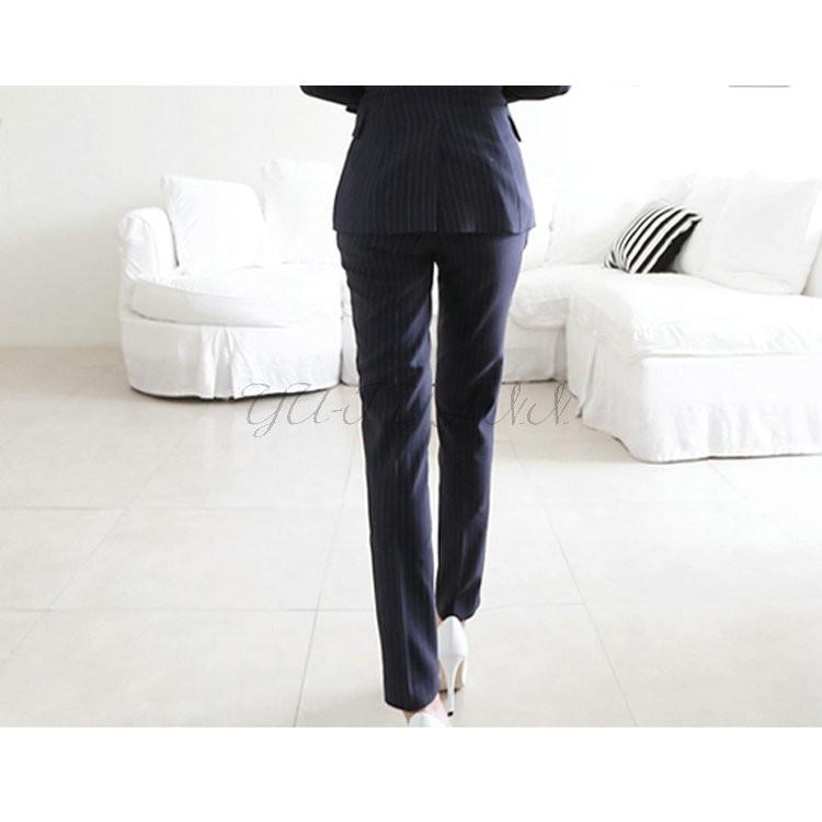 スーツ 2点セット パンツスーツ セットアップ ストライプ セレモニースーツ レディース 通勤 ジャケット パンツ 細身 結婚式フォーマル 二次会 Ol ビジネス Yu12cq79 ユーちゃん 通販 Yahoo ショッピング