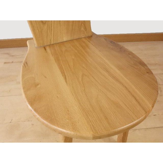 ふくろう 椅子 ダイニングチェアー イスF ナラ材 白木色 勇峰