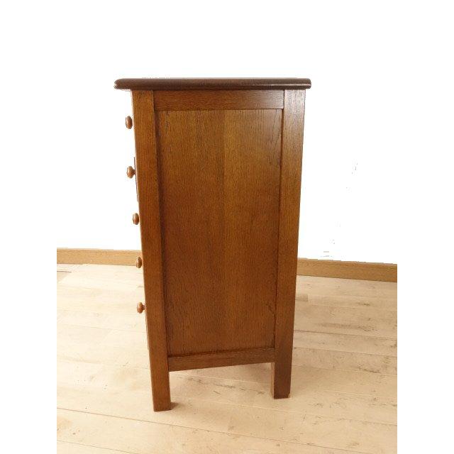 白髪】 🌺 勇峰工芸 雅 花柄チェスト 楢（ナラ）材 旭川家具 USED