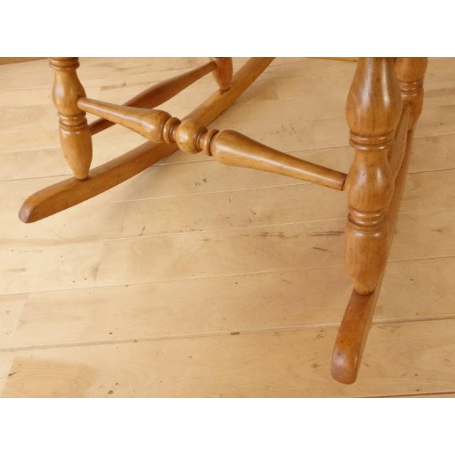 木製　ロッキングチェアー　白木色　再塗装済　ＵＳＥＤ 木製 ロッキングチェアー 白木色 再塗装済 USED : 湧和