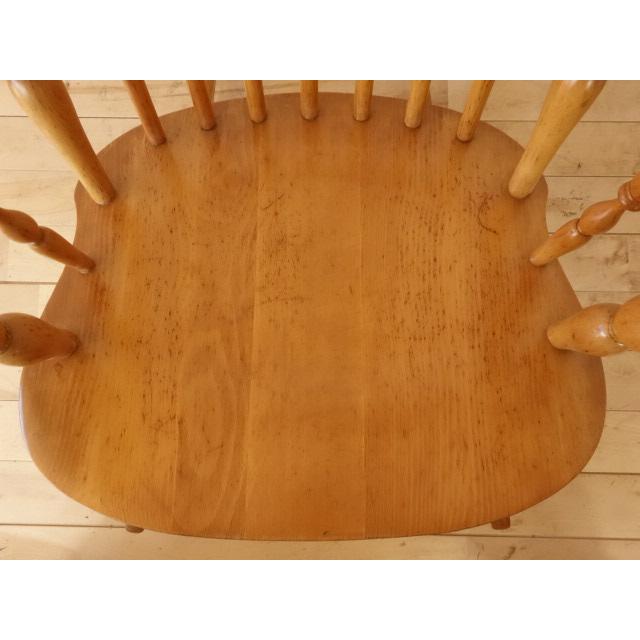 木製 ロッキングチェアー 白木色 再塗装済 USED : 湧和