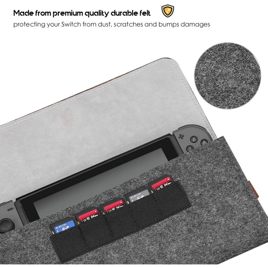 ProCase Switch ケース ニンテンドースイッチ保護カバー スイッチ ゲーム機 収納バッグ 収納ポーチ ゲームカード ケース フェ バーゲンで