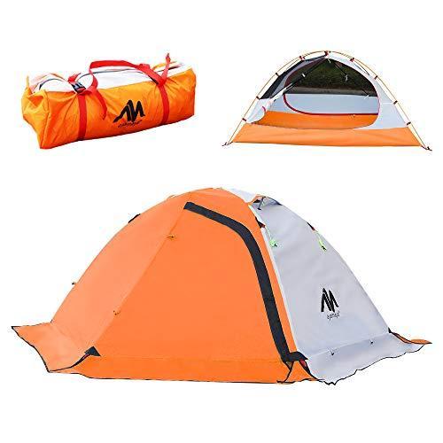 ayamaya テント 2人用 ソロテント 1人用 超軽量 キャンプテント 二重層 山岳テント 防風 防寒 雪 スカート スノースカート 4