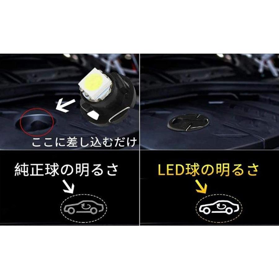 21人気の 車 メータ パネル照明用 Led ライト 拡散型ledバルプ 車用 ダッシュボード クラスター ゲージ 電球 5050 T4 2 15個セ Mercavision Cl