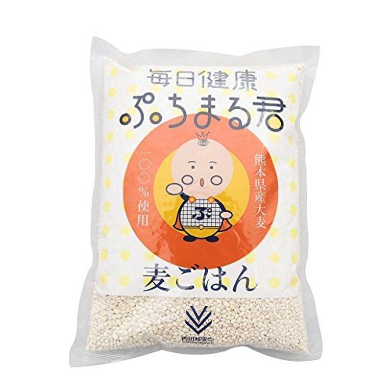 激安正規 西田精麦 毎日健康 ぷちまる君 1kg 熊本県産 新年の贈り物 2袋 × 大麦