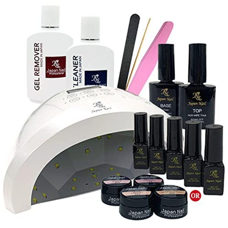 日本製ジェルネイルキットn2日焼けしないledライト２８ｗで初心者も安心弱爪傷爪でもジェルネイルが楽しめる信頼のメイドインジャパンmadei オープニング大セール