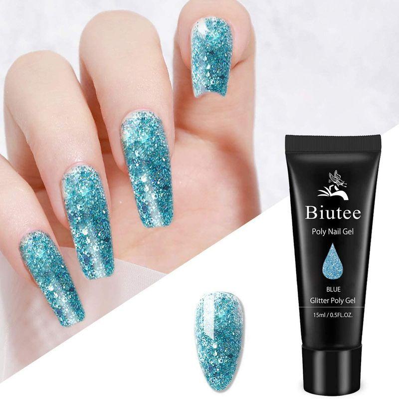 流行に ネイルアート Biutee スパンコールジェル 長さだし ラメ付くジェル ポリジェル 15ml 8色セット ネイルポリジェル 長さだし ジェル ネイル ポリ Www Threeriversofs Com