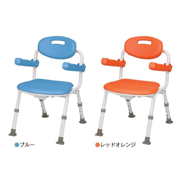 オレンジ 介護用風呂椅子 アームレスト付き Panasonic（パナソニック） 介護用風呂イス 風呂椅子 介護用品 入浴
