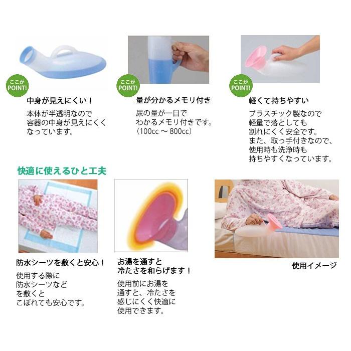 Tacaof 幸和製作所 テイコブ半透明尿器（男性用）UR01G 介護トイレ用品