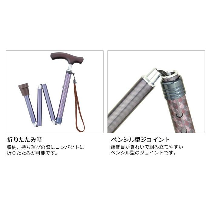 Tacaof 幸和製作所 テイコブ折りたたみ式伸縮ステッキ（首細）BOLD