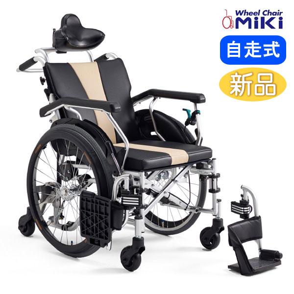 【美品】MIKI 車椅子6輪 自走型 足こぎにも便利　スイングアウト可能 ミキ 車椅子 MiKi STS-1(SEATUS) 自走式 6輪 セルフリクライニング