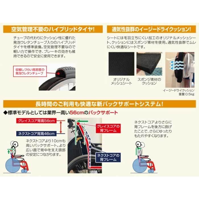 松永製作所 車椅子 グレイスコア アジャスト GRC-51B 楽天市場】【法人宛送料無料】 (松永製作所) グレイスコア