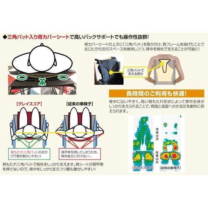 MATSUNAGA 車椅子 軽量 コンパクト 松永製作所グレイスコア