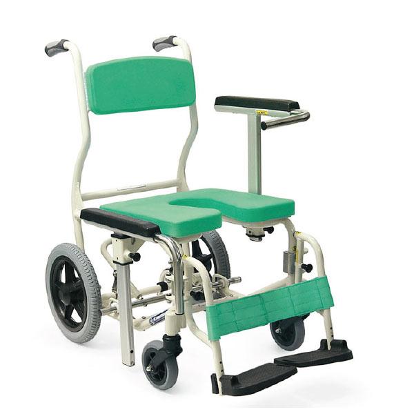 【H】 カワムラサイクル 車椅子 車いす 介助用 介護 25112209 カワムラサイクル 車椅子 介助式 シャワー用 KS12 : 車椅子・シルバー
