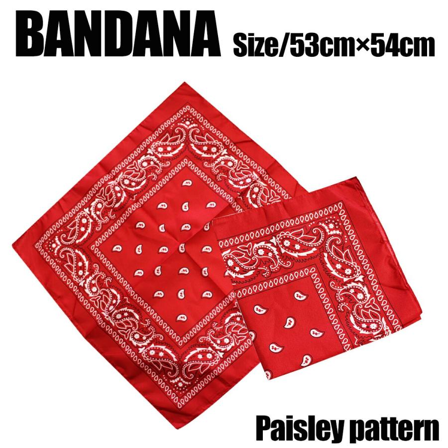 RRL ペイズリー柄バンダナ 赤 RRL(ダブルアールエル) ペイズリーバンダナ(Red) - Bristy