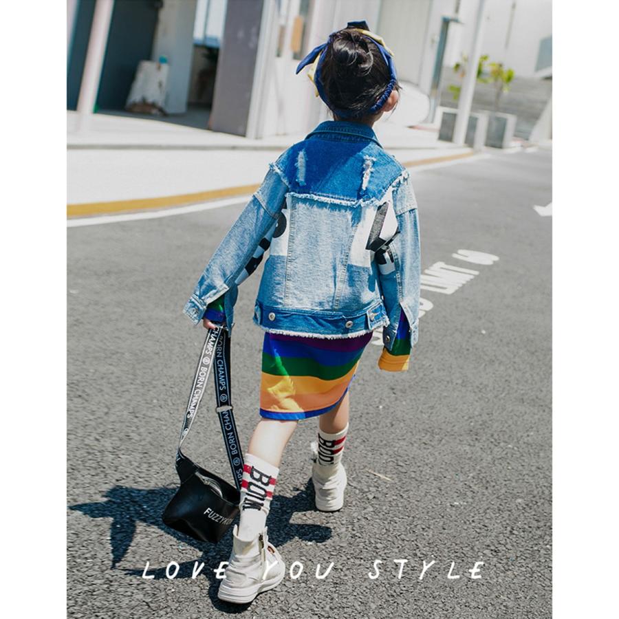 デニムジャケット リメイク デザイン クラッシュ アウター ジャケット