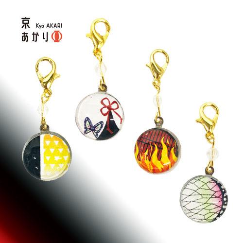 鬼滅の刃　しのぶ　イメージ　ハンドメイド　水引　チャーム 鬼滅の刃 しのぶ イメージ ハンドメイド 水引 チャーム