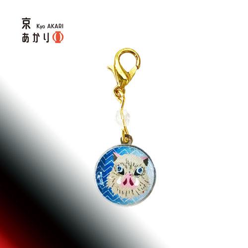 鬼滅の刃　伊之助　イメージ　ハンドメイド　水引　チャーム 鬼滅の刃 伊之助 イメージ ハンドメイド 水引 チャーム