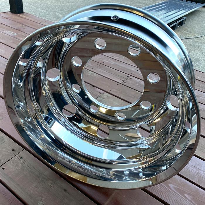 （※値下げ）大型トラックアルミホイール 在庫入れ替え値下げ】トラックアルミホイール 19.5×6.75 8穴 JIS 車検