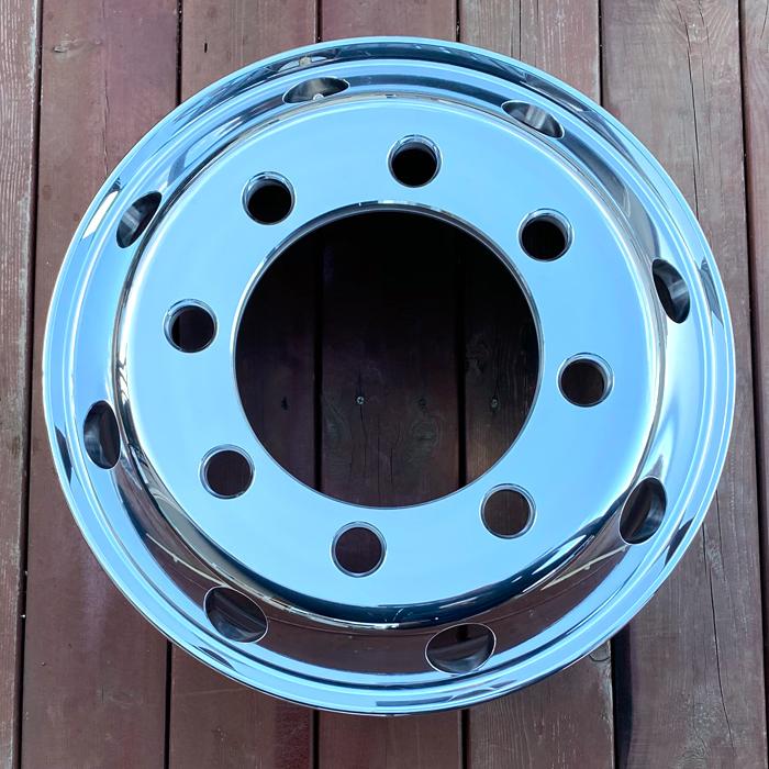 在庫入れ替え値下げ】トラックアルミホイール 19.5×6.75 8穴 JIS 車検 