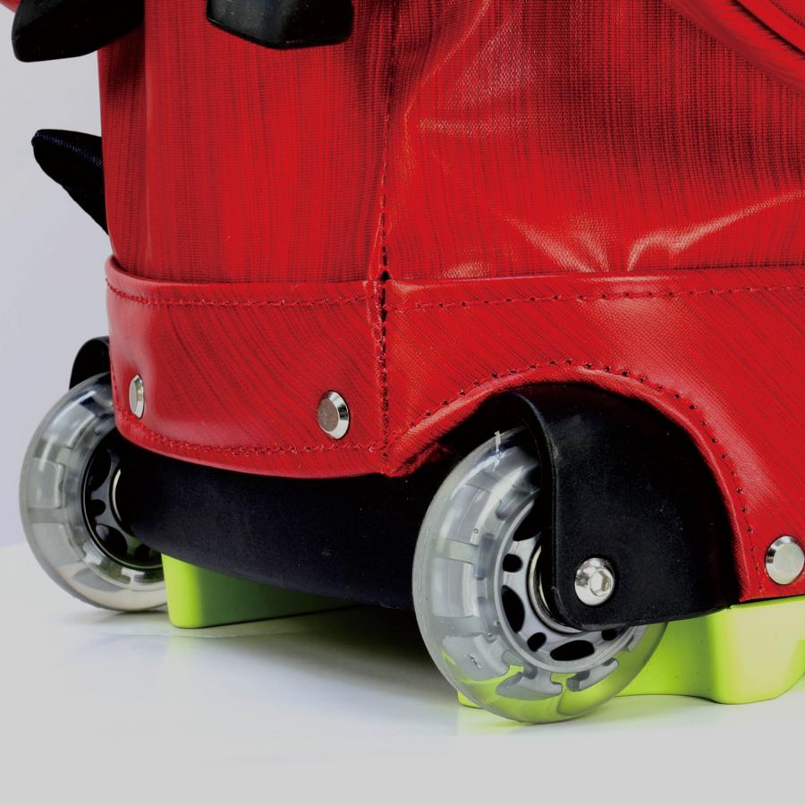 【USED】HELIX キャディバッグ レッド キャスター付き ゴルフバッグ 特許取得済み】HELIX（ヘリックス）キャディバッグ ゴルフバッグ