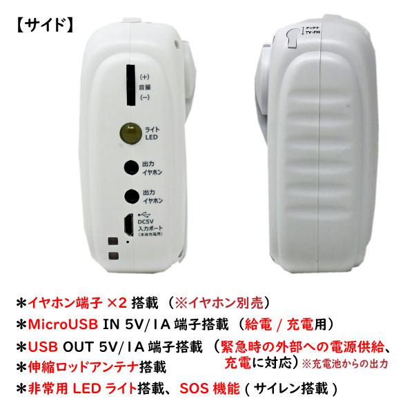 WINTECH（ウィンテック） 手回しワンセグテレビ・ラジオ TVR-L38R