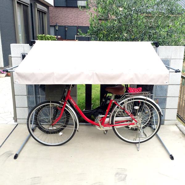 アルミス サイクルポート 本体 アイボリー ASP-02IV 自転車 二台用