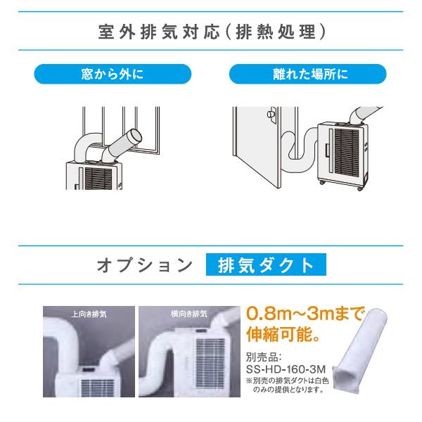 スイデン ポータブルスポットエアコンSS‐16MZW‐1 小型 ミニ スポット