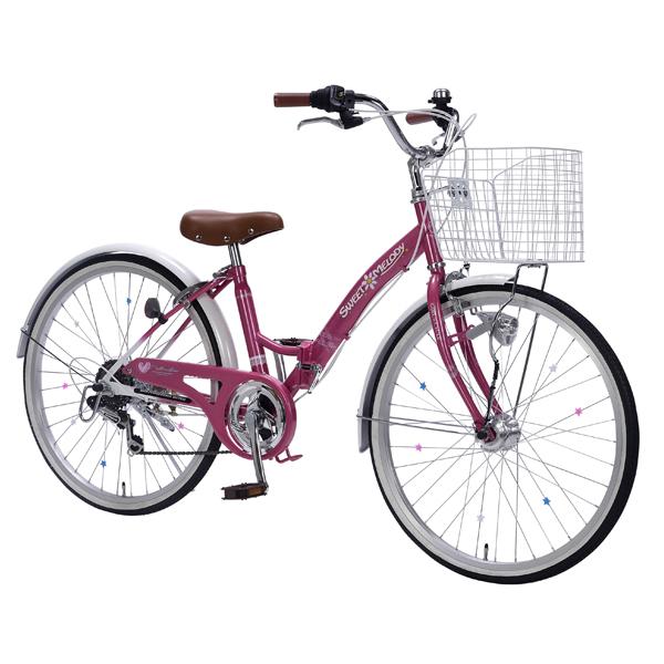 池商 マイパラス ジュニアサイクル M-802F (PK) ピンク 子供用自転車