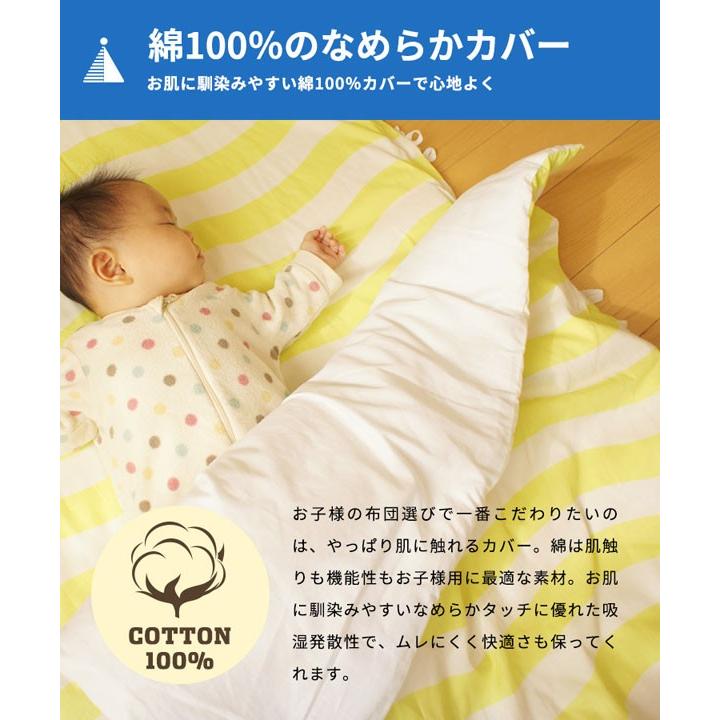 soro-ne お昼寝布団 5点セット洗える お昼寝専用ふとん 掛/敷布団 掛け布団/敷き布団カバー 専用バッグ SW-295-CAMP(GY) キャンプ柄 グレー 代引き不可