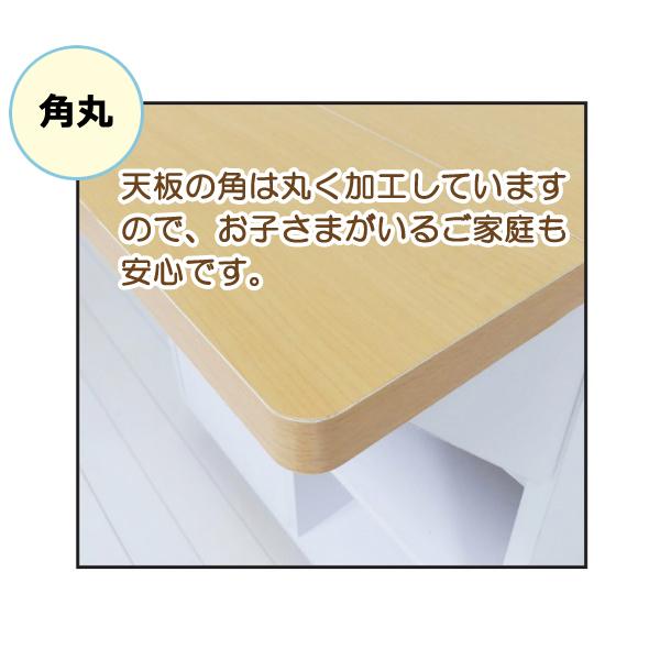 キッチンワゴン 幅60cm ブラウン 折りたたみ 天板付き バタフライ式 天板伸縮 キャスター付き キッチン収納 台所用ワゴン 組立式 代引不可の画像