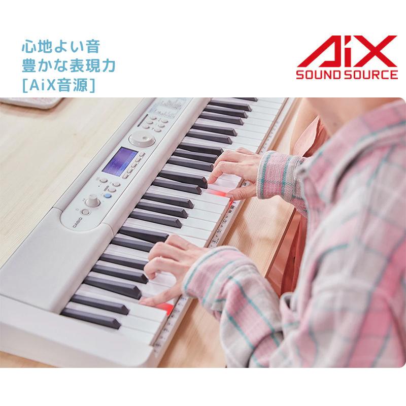 カシオ 電子キーボード LK-520 61鍵盤 電子ピアノ Casiotone 光ナビゲーション 光る鍵盤 マイク カラオケ機能 人気曲 夜に駆ける 炎 紅蓮華 他収録 カシオトーン｜yuasa-p｜09